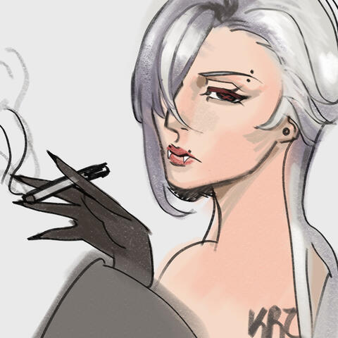 Semirealism sketch with slight rendering