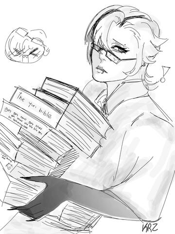 Semi-animeish-realism sketch without colors